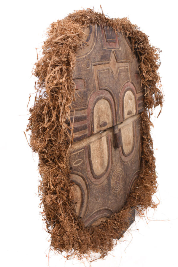 Kidumu Mask - Wood, Raphia - Teke - DR Congo
