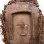 Kidumu Mask - Wood, Raphia - Teke - DR Congo