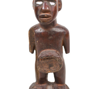 Figure - Wood, Glass - Bakongo Vili - Congo