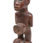 Figure - Wood, Glass - Bakongo Vili - Congo