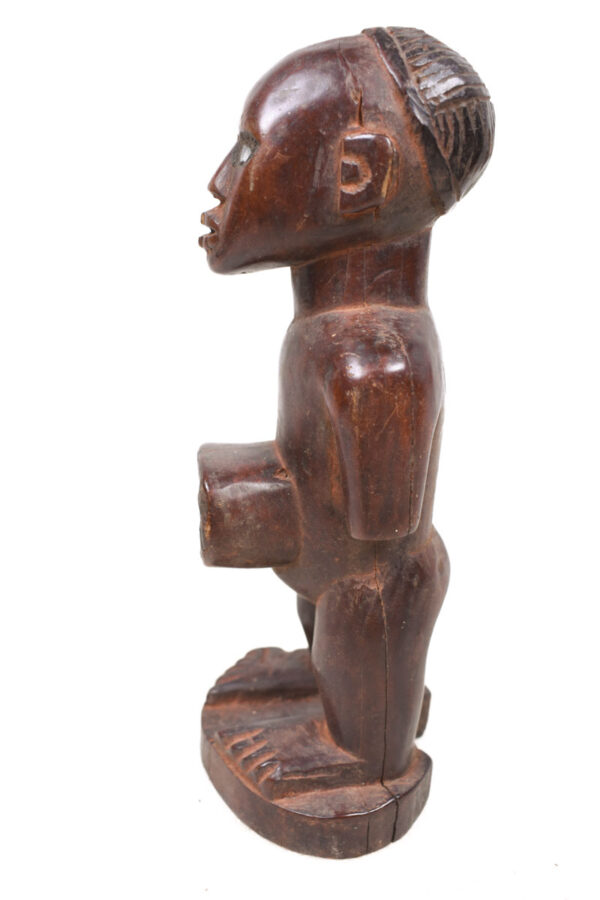 Figure - Wood, Glass - Bakongo Vili - Congo