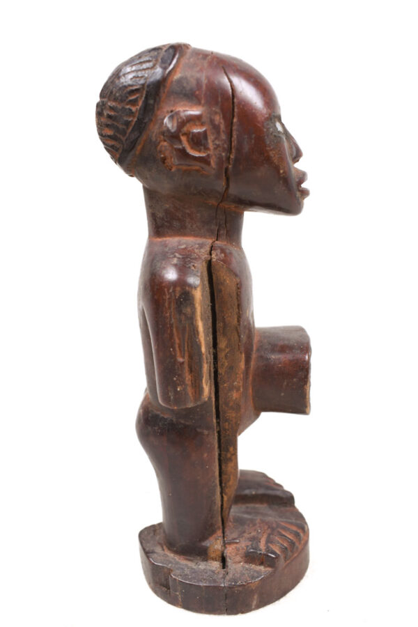 Figure - Wood, Glass - Bakongo Vili - Congo
