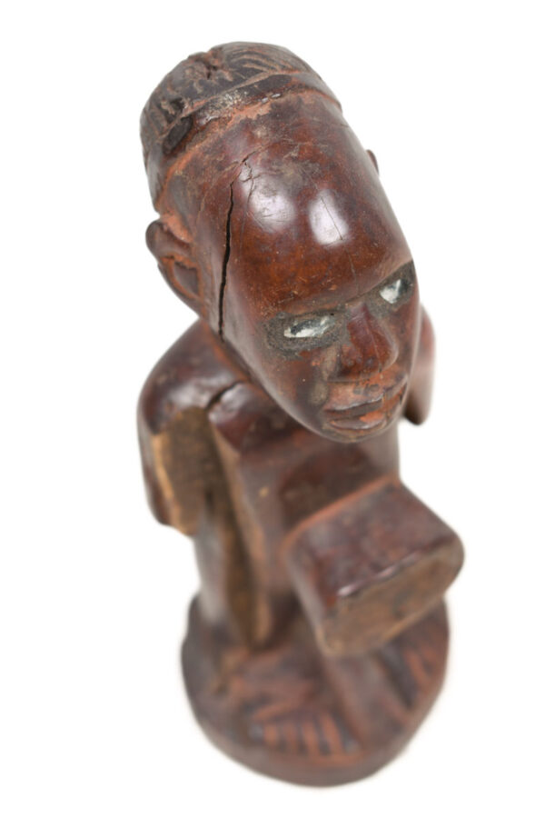 Figure - Wood, Glass - Bakongo Vili - Congo