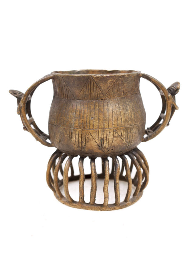 Gold dust pot - Bronze - Asante - Ghana