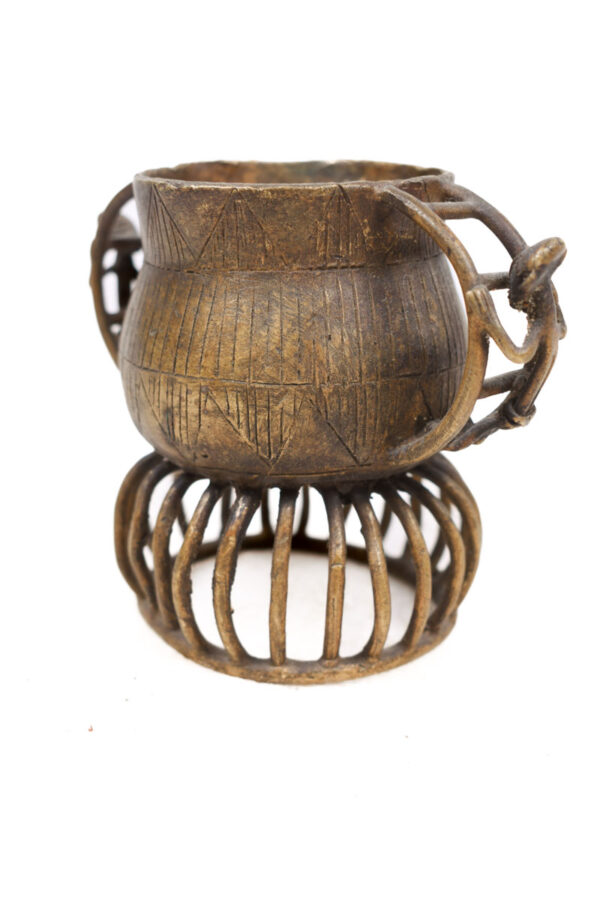 Gold dust pot - Bronze - Asante - Ghana