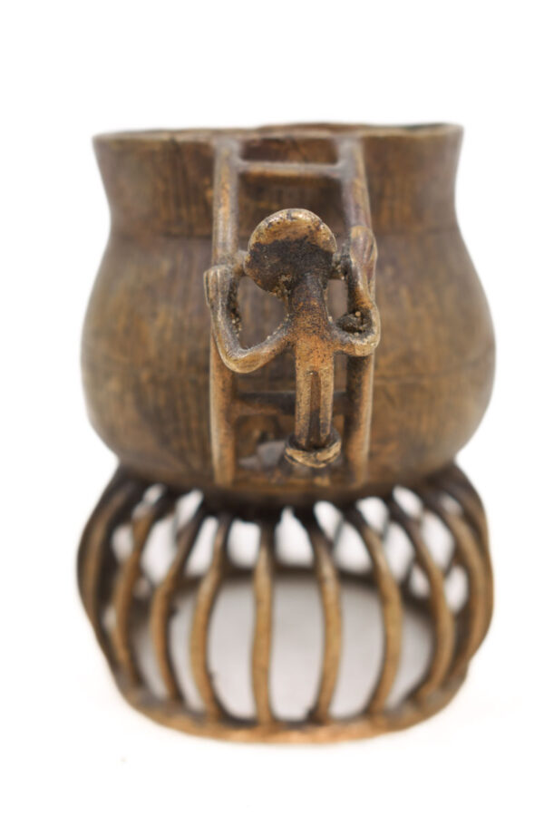 Gold dust pot - Bronze - Asante - Ghana