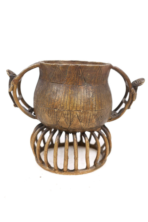 Gold dust pot - Bronze - Asante - Ghana
