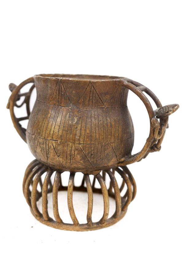 Gold dust pot - Bronze - Asante - Ghana