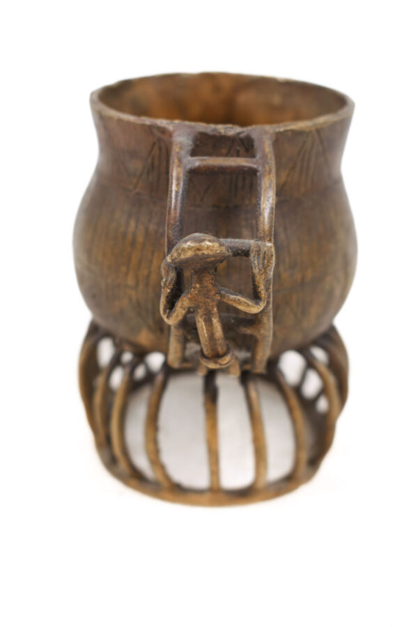 Gold dust pot - Bronze - Asante - Ghana