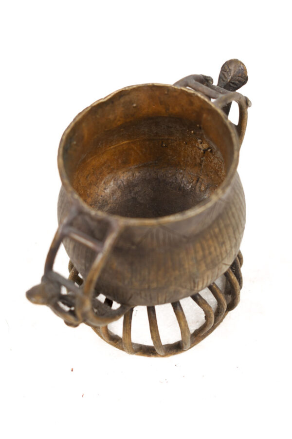 Gold dust pot - Bronze - Asante - Ghana