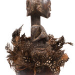 Magic Calabash - Wood, Feathers - Luba - Congo DRC