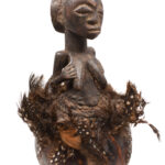 Magic Calabash - Wood, Feathers - Luba - Congo DRC