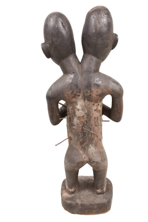 Ancestor Figure - Wood, Nail, glass - Yombe - Congo