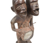 Ancestor Figure - Wood, Nail, glass - Yombe - Congo