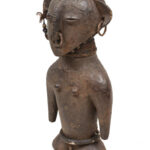 Ancestor figure - Wood, Metal - Ngbaka - Congo DRC