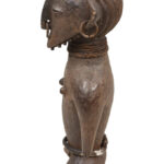 Ancestor figure - Wood, Metal - Ngbaka - Congo DRC