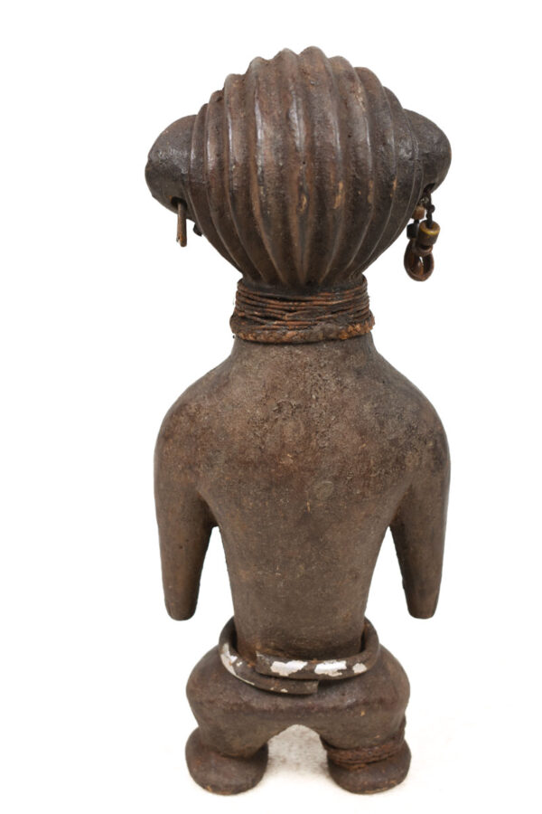 Ancestor figure - Wood, Metal - Ngbaka - Congo DRC