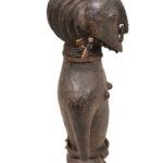 Ancestor figure - Wood, Metal - Ngbaka - Congo DRC