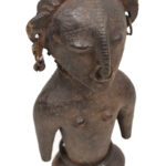 Ancestor figure - Wood, Metal - Ngbaka - Congo DRC