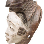 Initiation mask - Wood - Punu - Gabon