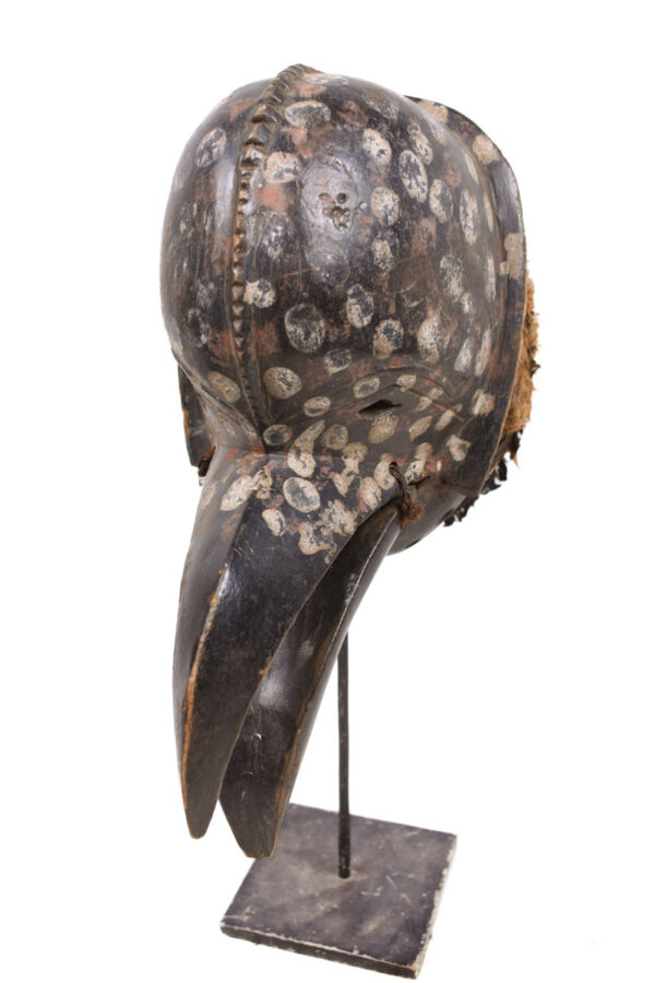 Ge Gon Mask - Wood, Feathers - Dan - Ivory Coast