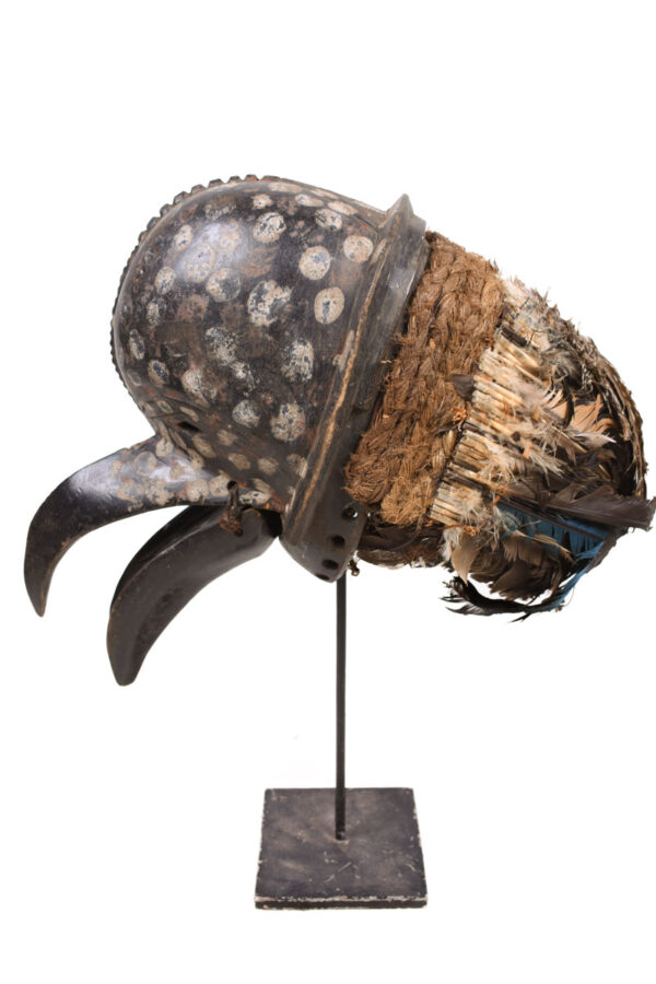 Ge Gon Mask - Wood, Feathers - Dan - Ivory Coast
