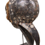 Ge Gon Mask - Wood, Feathers - Dan - Ivory Coast