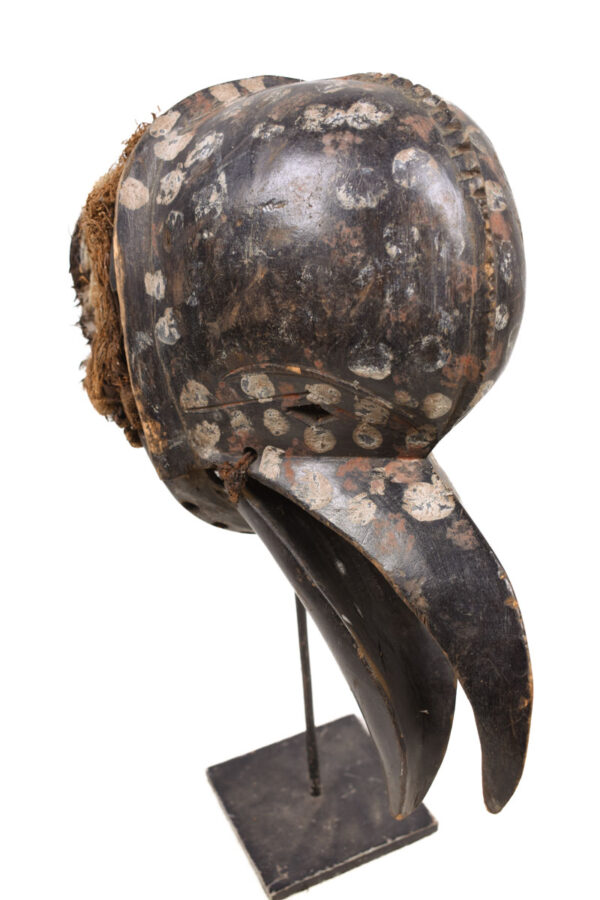 Ge Gon Mask - Wood, Feathers - Dan - Ivory Coast