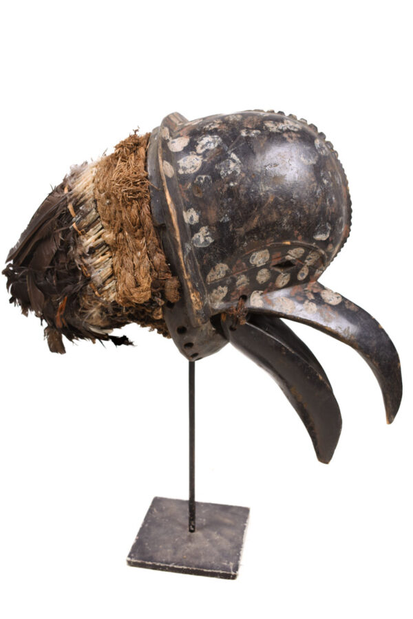 Ge Gon Mask - Wood, Feathers - Dan - Ivory Coast