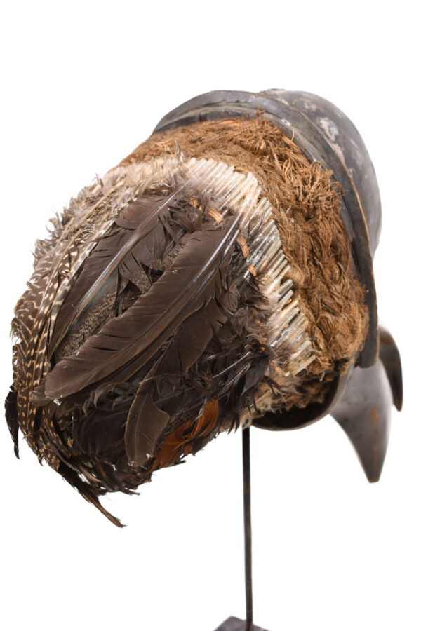 Ge Gon Mask - Wood, Feathers - Dan - Ivory Coast