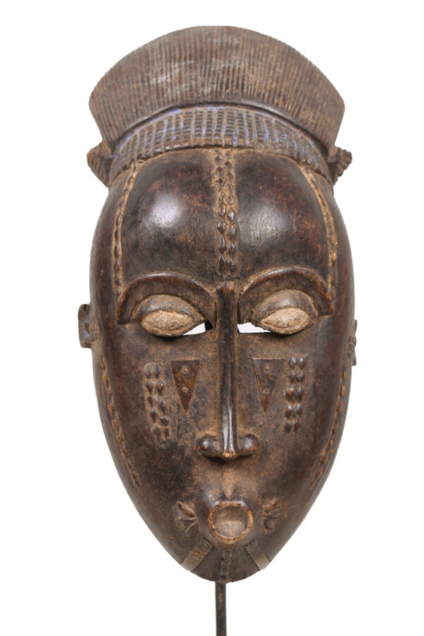 Dance mask - Wood, Metal - Baule - Ivory Coast