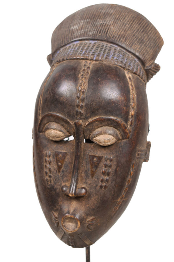 Dance mask - Wood, Metal - Baule - Ivory Coast