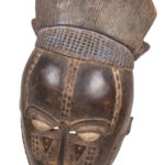 Dance mask - Wood, Metal - Baule - Ivory Coast