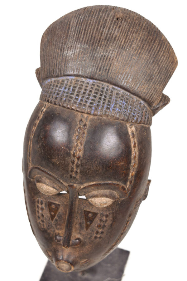 Dance mask - Wood, Metal - Baule - Ivory Coast