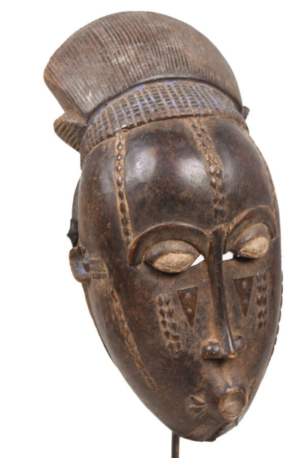 Dance mask - Wood, Metal - Baule - Ivory Coast