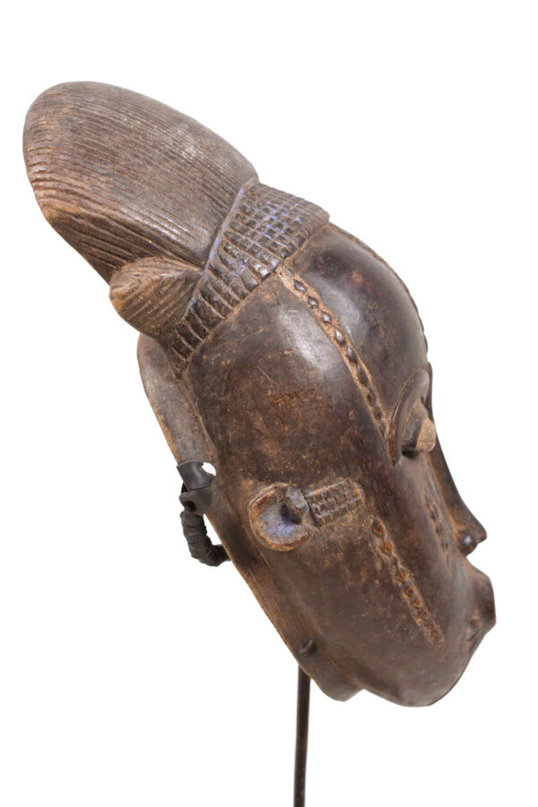 Dance mask - Wood, Metal - Baule - Ivory Coast