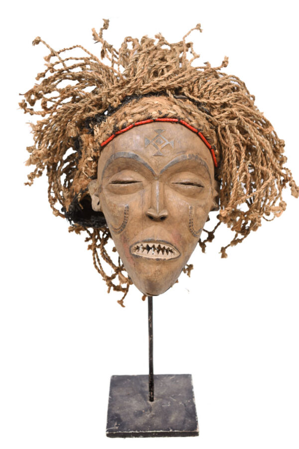 Mask - Wood, Rope - Mwana Pwo - Chokwe - DR Congo
