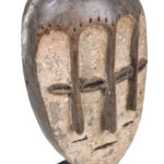 Triple face mask - Lengola - Wood - Congo