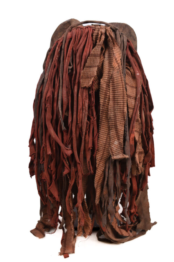 Pig Mask - Cloth, Wood - Mwana Ngulu - Chokwe - Angola