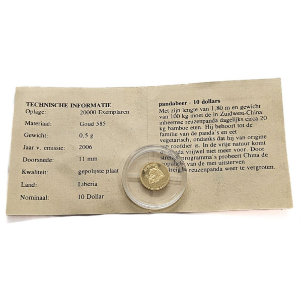Liberia 25 Dollars 2003 Panda