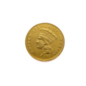 USA 3 Dollars 1855 Indian Princess Head