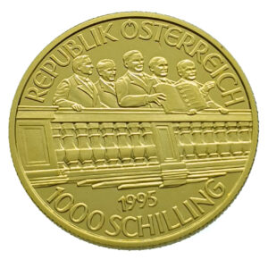 Austria 1000 Shilling 1995 50th Anniversary second Republic