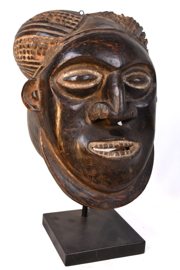Helmet mask - Wood - Bamoun - Grassland of Cameroun