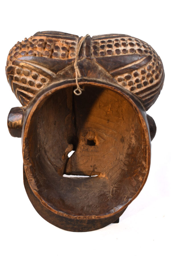 Helmet mask - Wood - Bamoun - Grassland of Cameroun