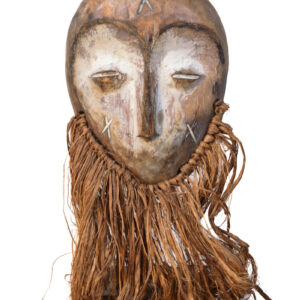 Mask - Wood, Raphia - Lega - Congo