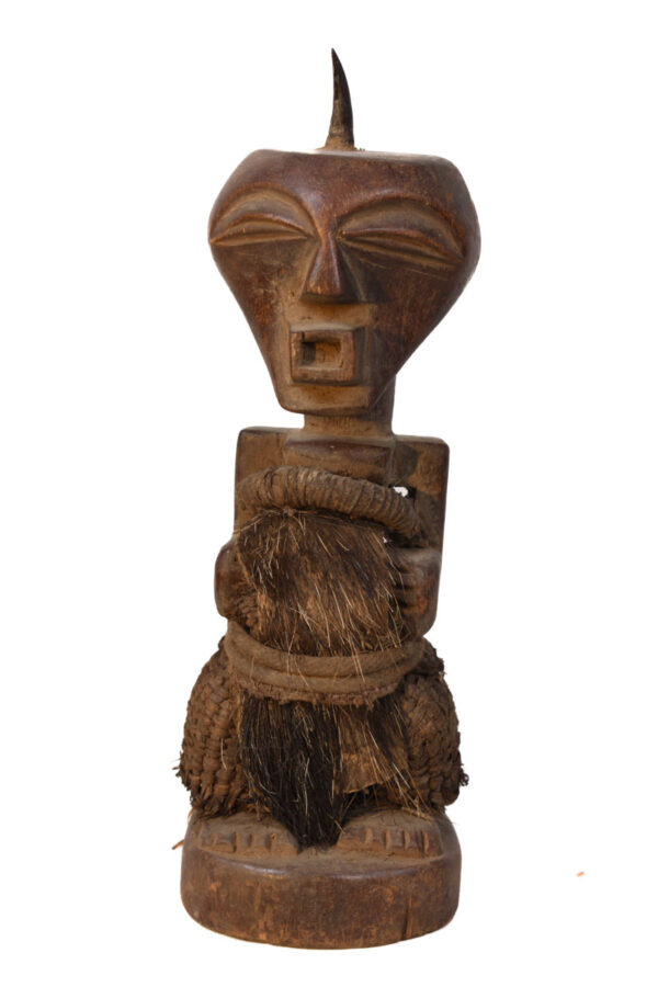 Power Figure - Wood, Horn- Songye - Congo