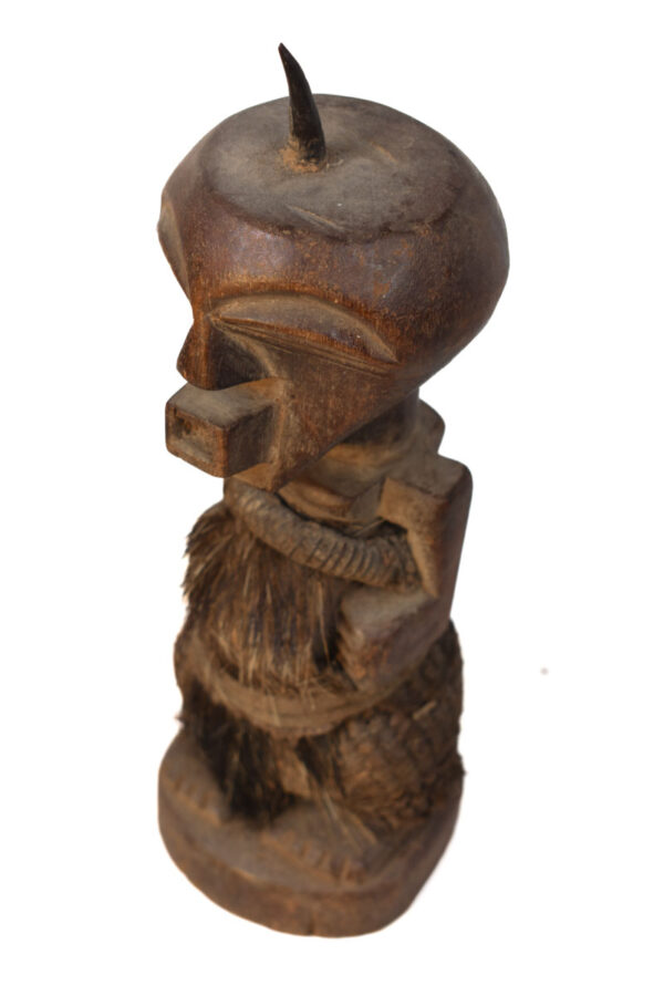 Power Figure - Wood, Horn- Songye - Congo