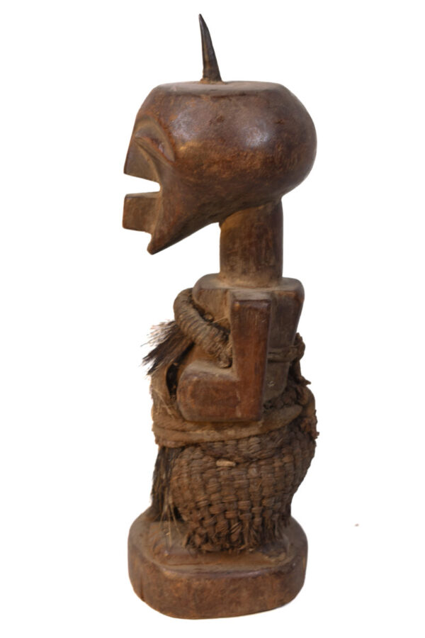 Power Figure - Wood, Horn- Songye - Congo