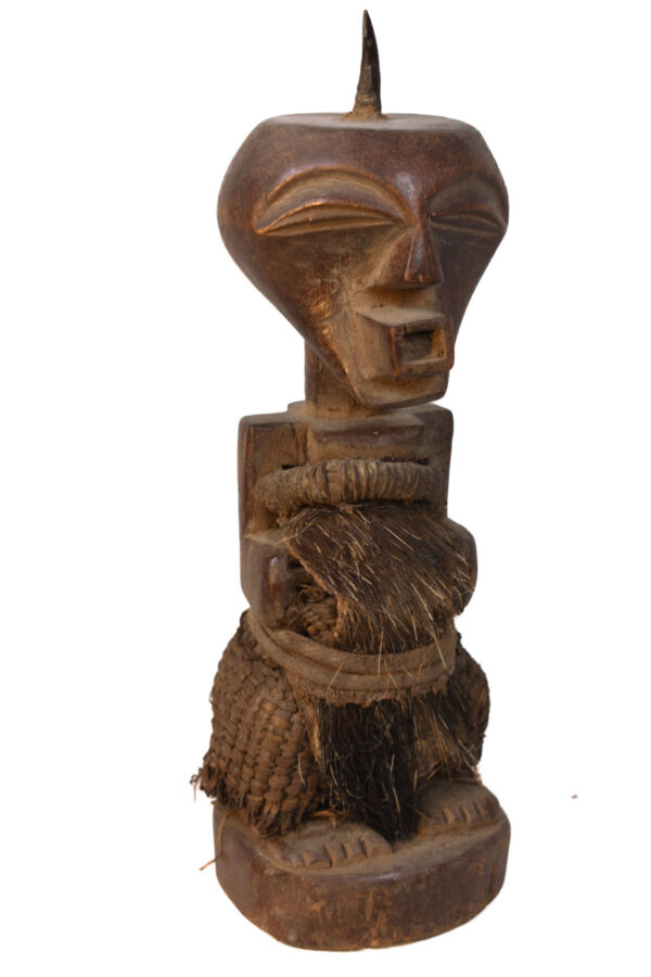 Power Figure - Wood, Horn- Songye - Congo