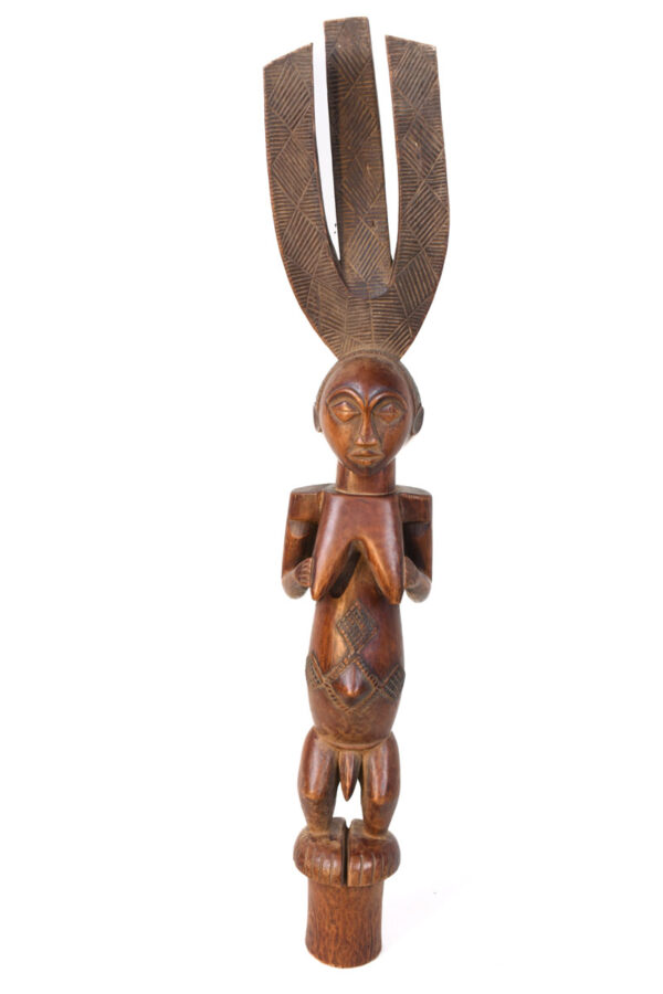 Ceremonial Bowstand - Wood - Luba - Congo DRC